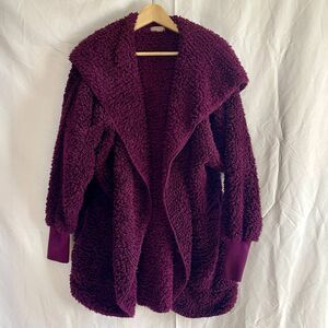 Summer & Rose - Teddy Coatigan | Women's Standard, cuffed sleeves, hood, cuddly